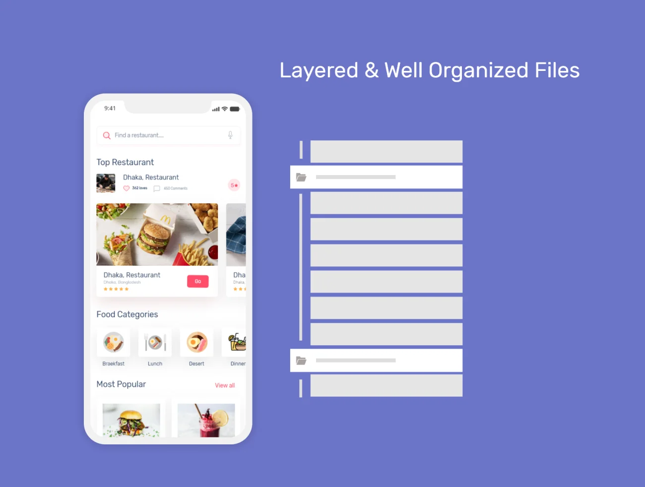 Restaurant App 餐厅app应用-UI/UX-到位啦UI