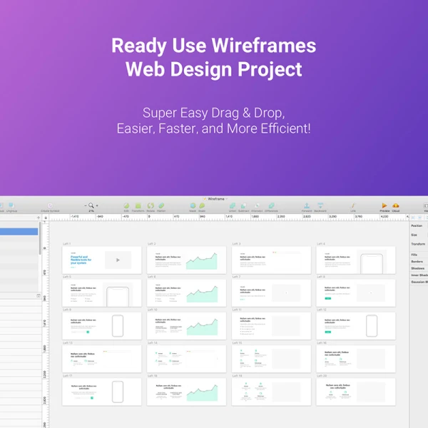 Wirefire - Wireframe Kit Web Design 线框套件网页设计