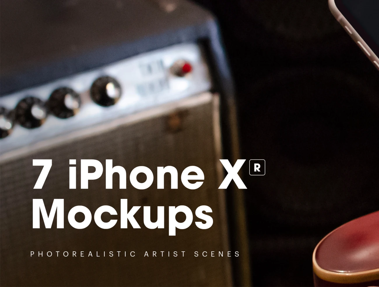 7 iPhone XR Mockups iPhone XR智能样机展示-产品展示、优雅样机、创意展示、实景样机、手机模型、样机、苹果设备-到位啦UI