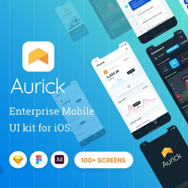 Aurick Enterprise Mobile Ui Kit 企业移动用户界面套件