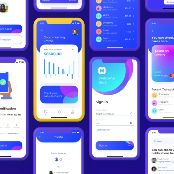Money App UI Kit 货币app应用用户界面套件