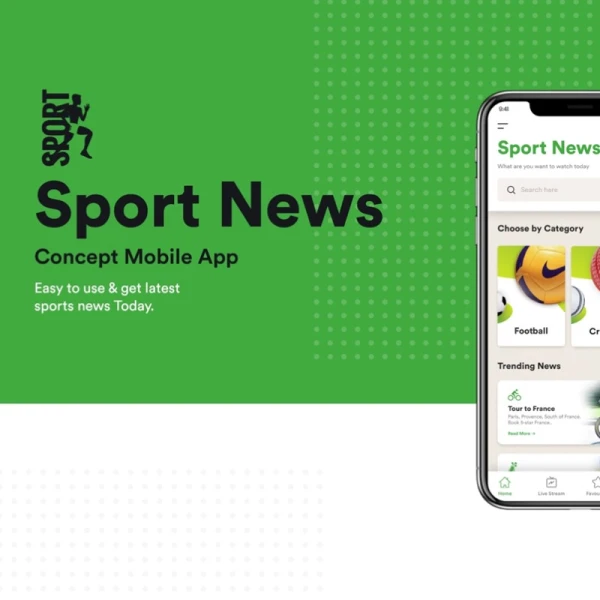 Sport News Concept Mobile App 体育新闻概念手机app应用