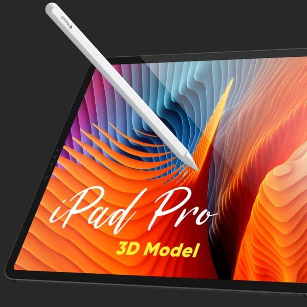 iPad Pro and Apple Pencil 3D Model 苹果平板手写笔 3D模型智能样机