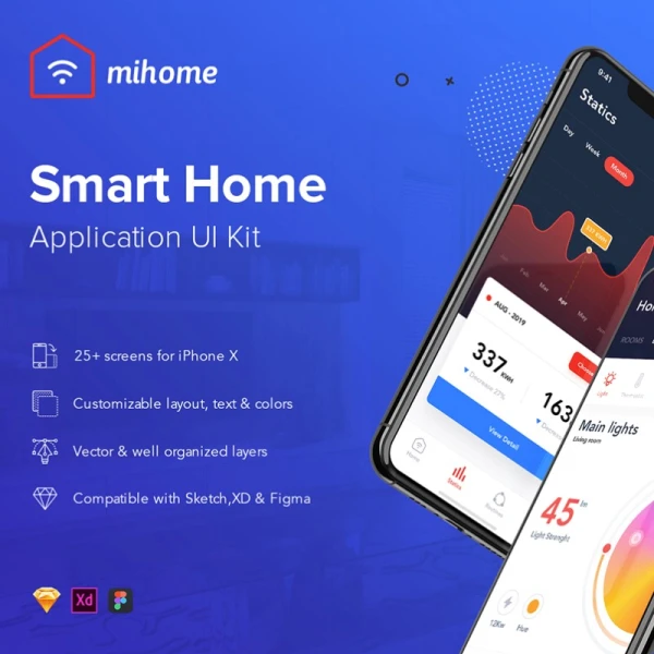 Mi Home Smart Home UI Kit 智能家居用户界面套件