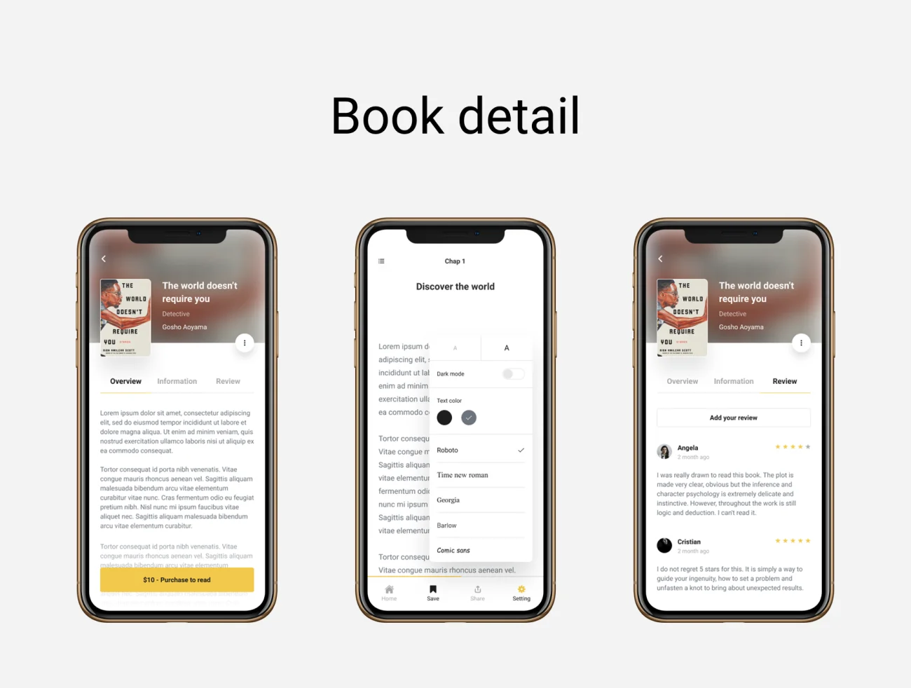 Book Lover Reading book online application 图书爱好者在线阅读图书app应用-UI/UX-到位啦UI