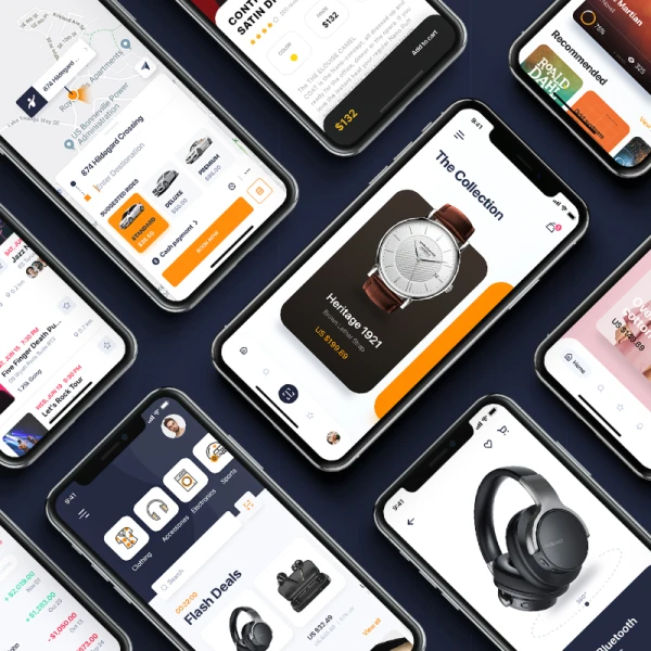 Pallas Mobile UI Kit 时尚创新社交平台图片分享日程管理金融钱包时装手表电子产品多主题通用用户UI界面设计套件