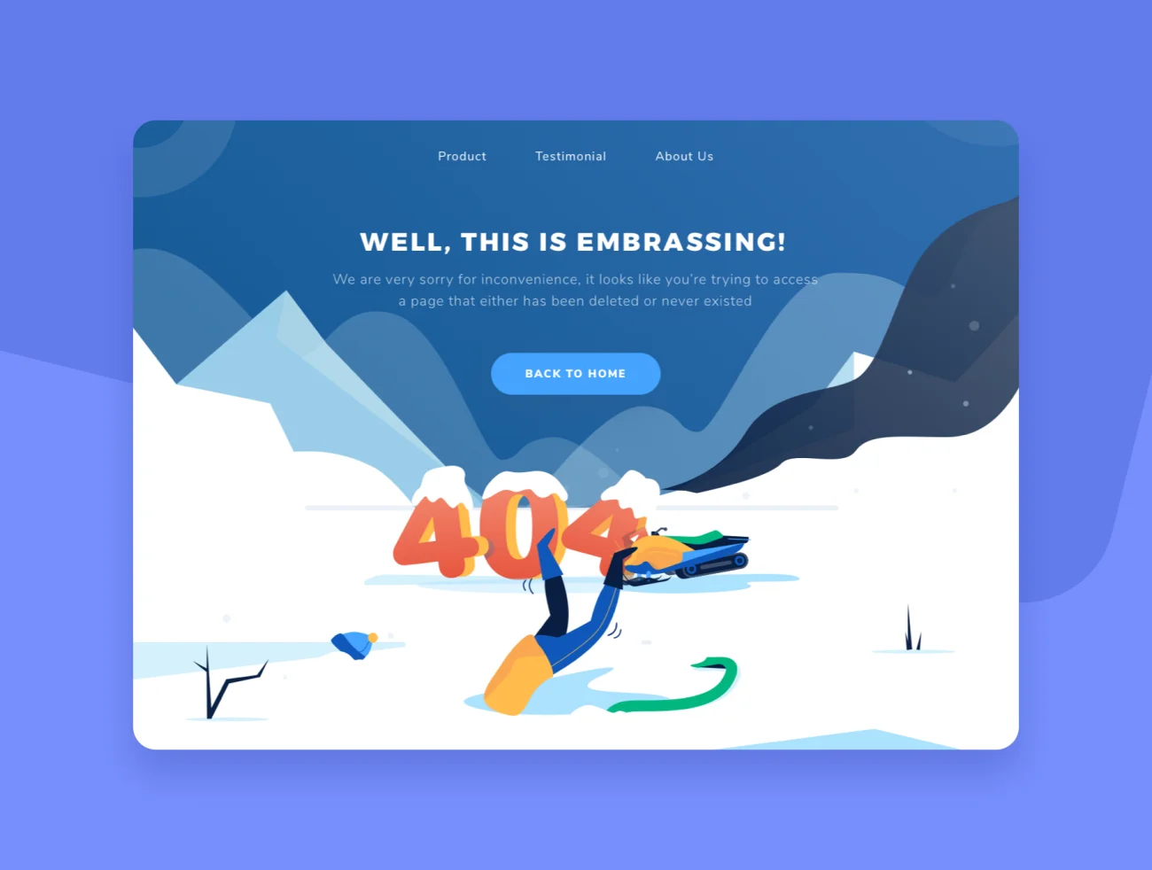 Salju 404 illustration Vol 1 状态页错误页404矢量插图合集-人物插画、场景插画、插画、状态页-到位啦UI