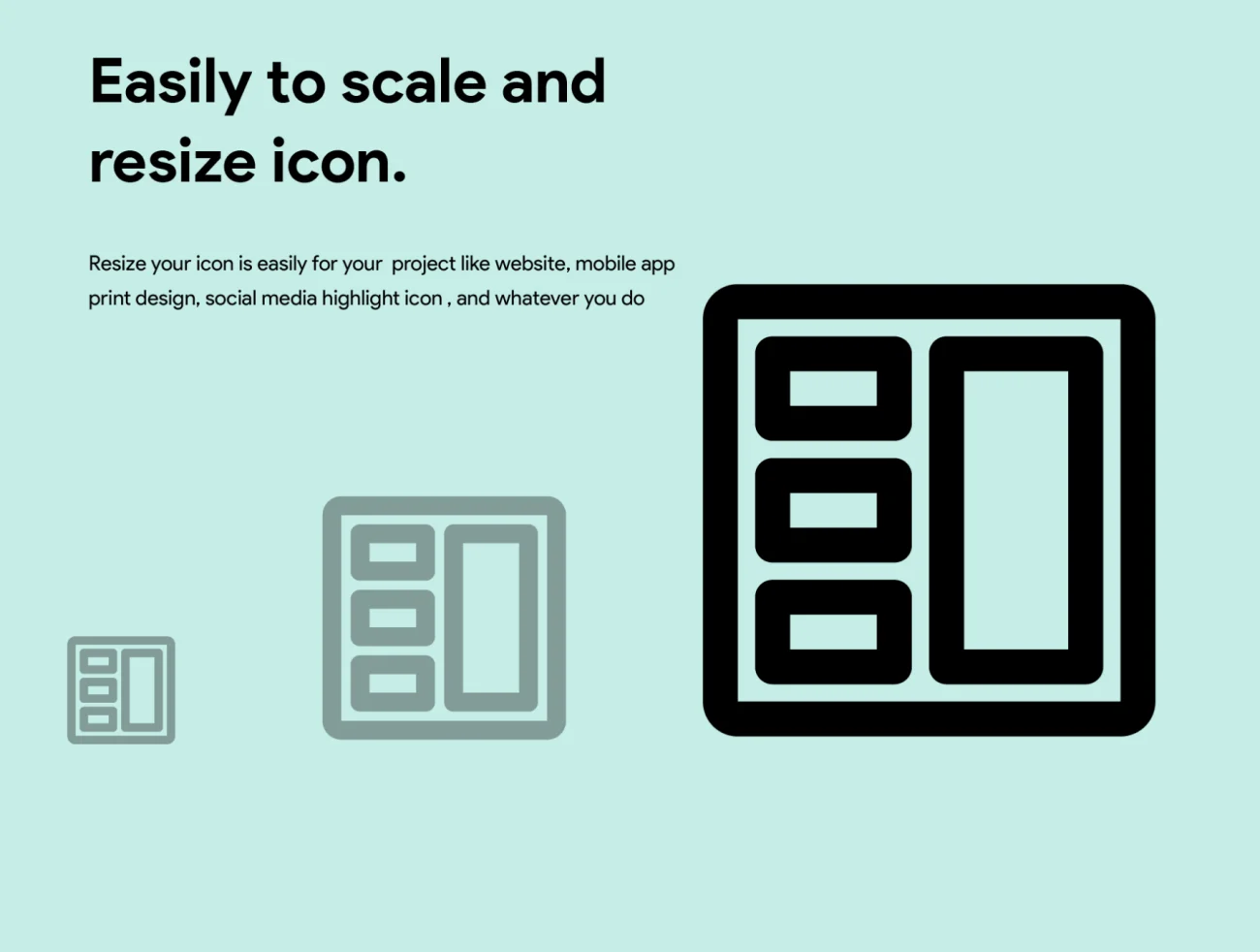 50 Grid Line Icon 50款各种网格拼接线条图标合集-3D/图标-到位啦UI