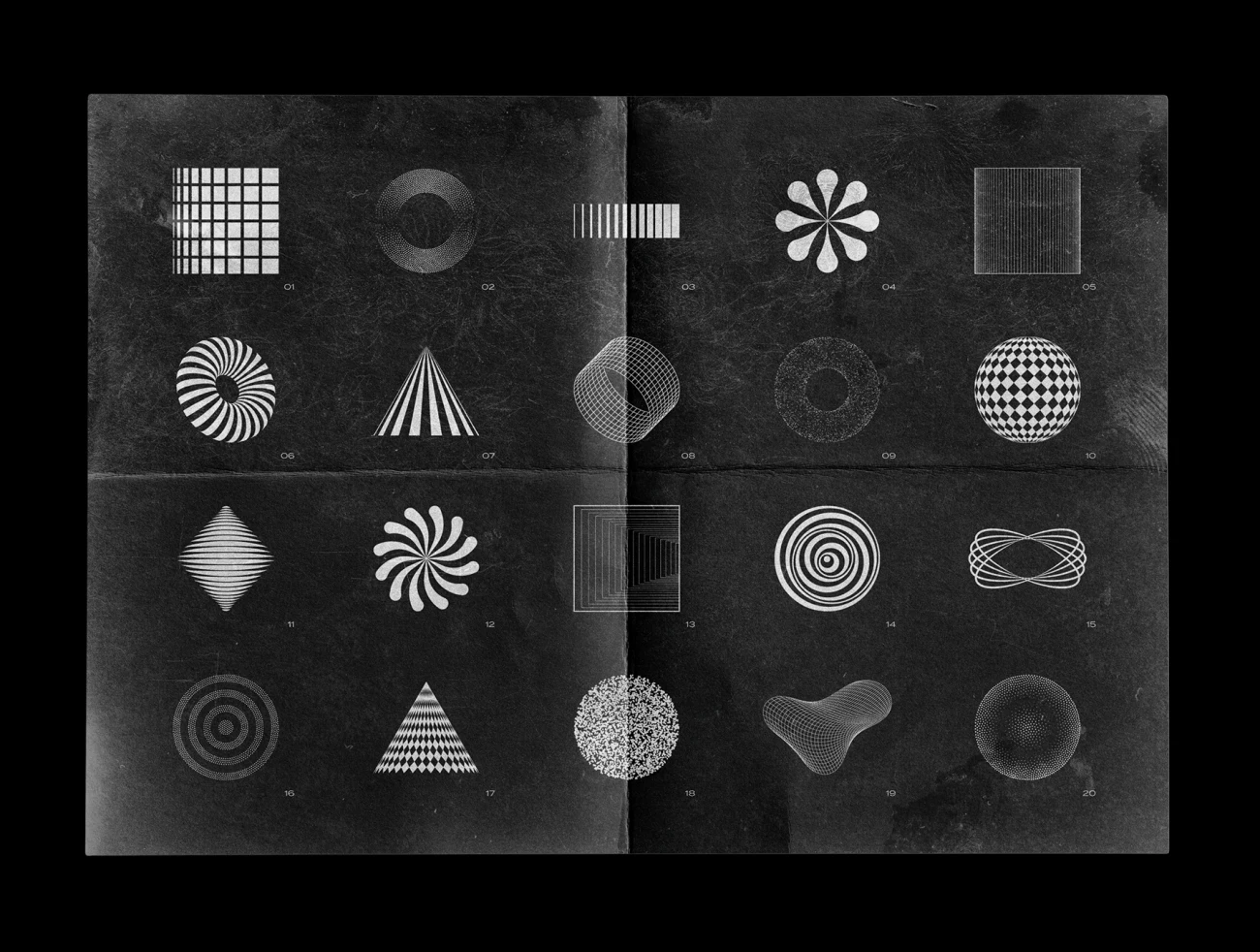 Abstract Shapes Backgrounds 100款高质量抽象几何图形及背景-海报素材、背景素材、设计元素-到位啦UI