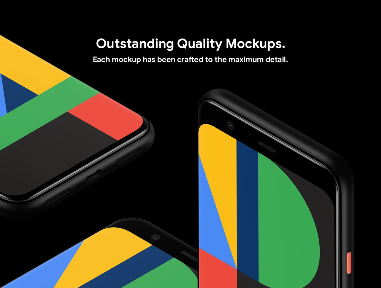 Google Pixel 4 20 Mockups Part 2 谷歌像素4手机 20款智能样机模型-产品展示、优雅样机、办公样机、实景样机、手机模型、样机-到位啦UI