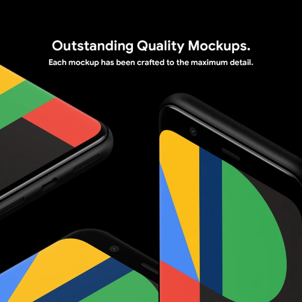 Google Pixel 4 20 Mockups Part 2 谷歌像素4手机 20款智能样机模型