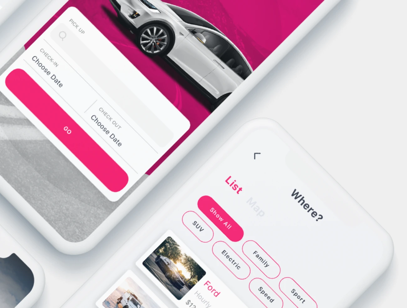 Marenta Car Rent App UI Kit 租车app应用UI套件-UI/UX-到位啦UI