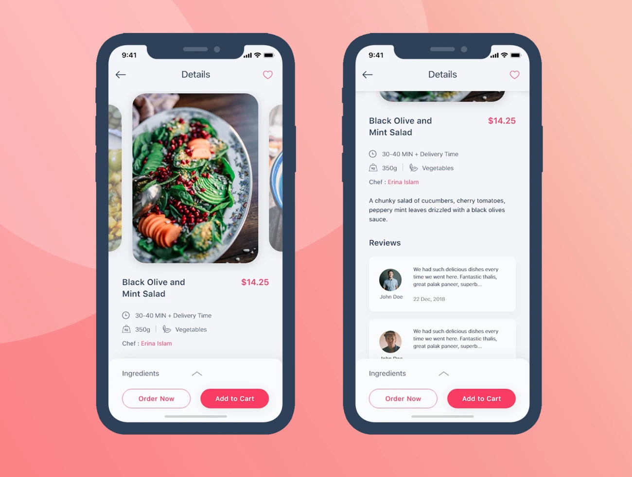 Food App UI KIT 食品app应用UI套件-UI/UX-到位啦UI