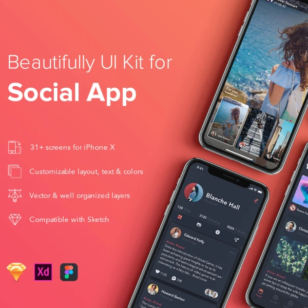 Zingo Social App UI Kit 社交app应用UI套件