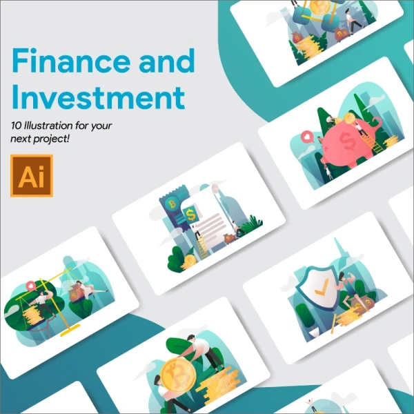 Finance and Investment Illustration Vol 1 金融与投资插图第1卷
