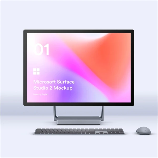 Microsoft Surface Studio 2 - 8 Mockups(part2) Surface Studio 2-8实体模型-第2部分