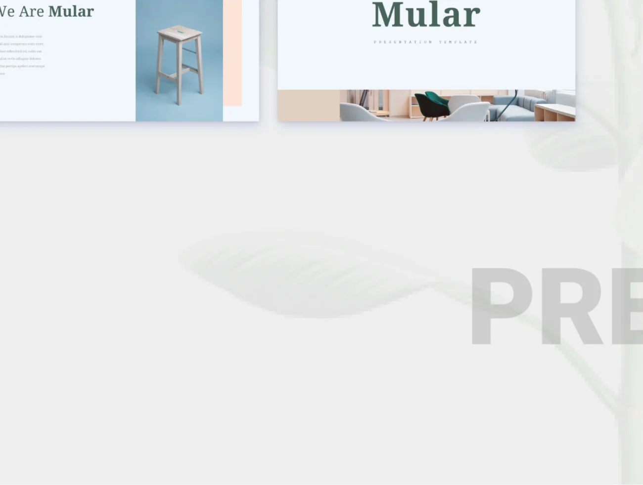 Mular Presentation 简约独特易编辑现代ppt演示套件-PPT素材-到位啦UI