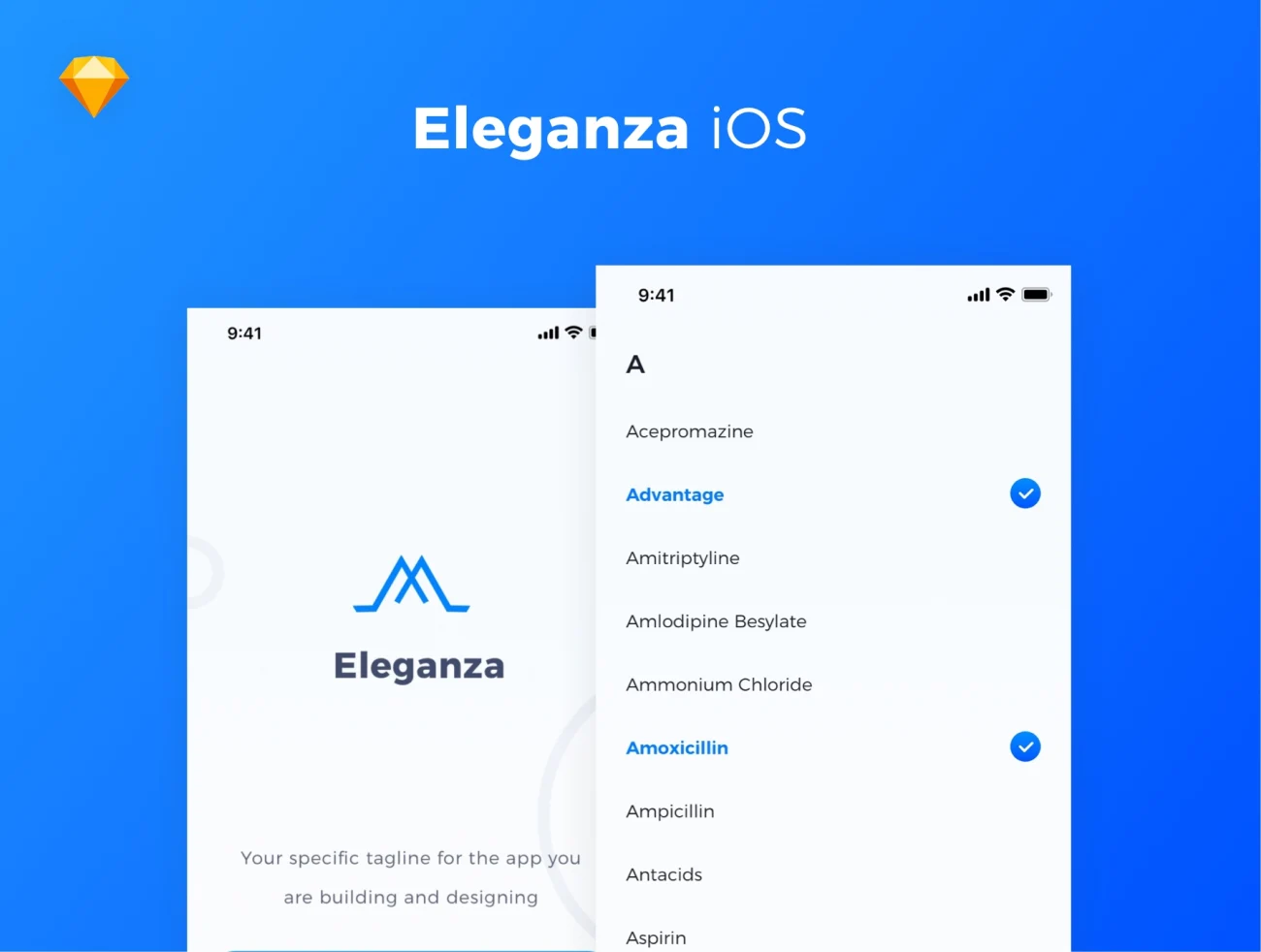 Eleganza iOS UI Kit 简约用户界面设计套件-UI/UX-到位啦UI