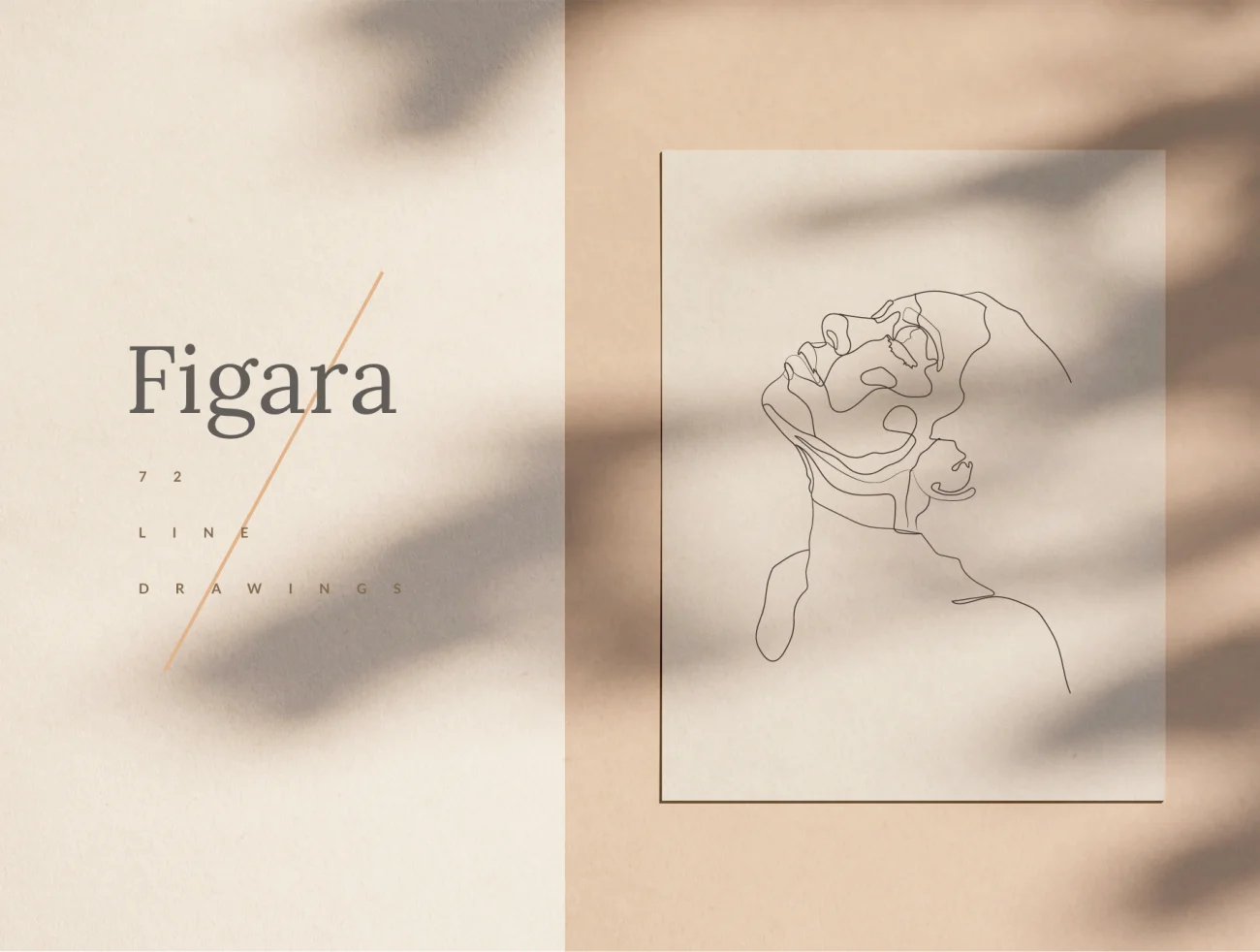Figara - Line Drawing Illustrations 一笔画线条图艺术插图-人物插画、插画、概念创意、线条手绘、趣味漫画-到位啦UI