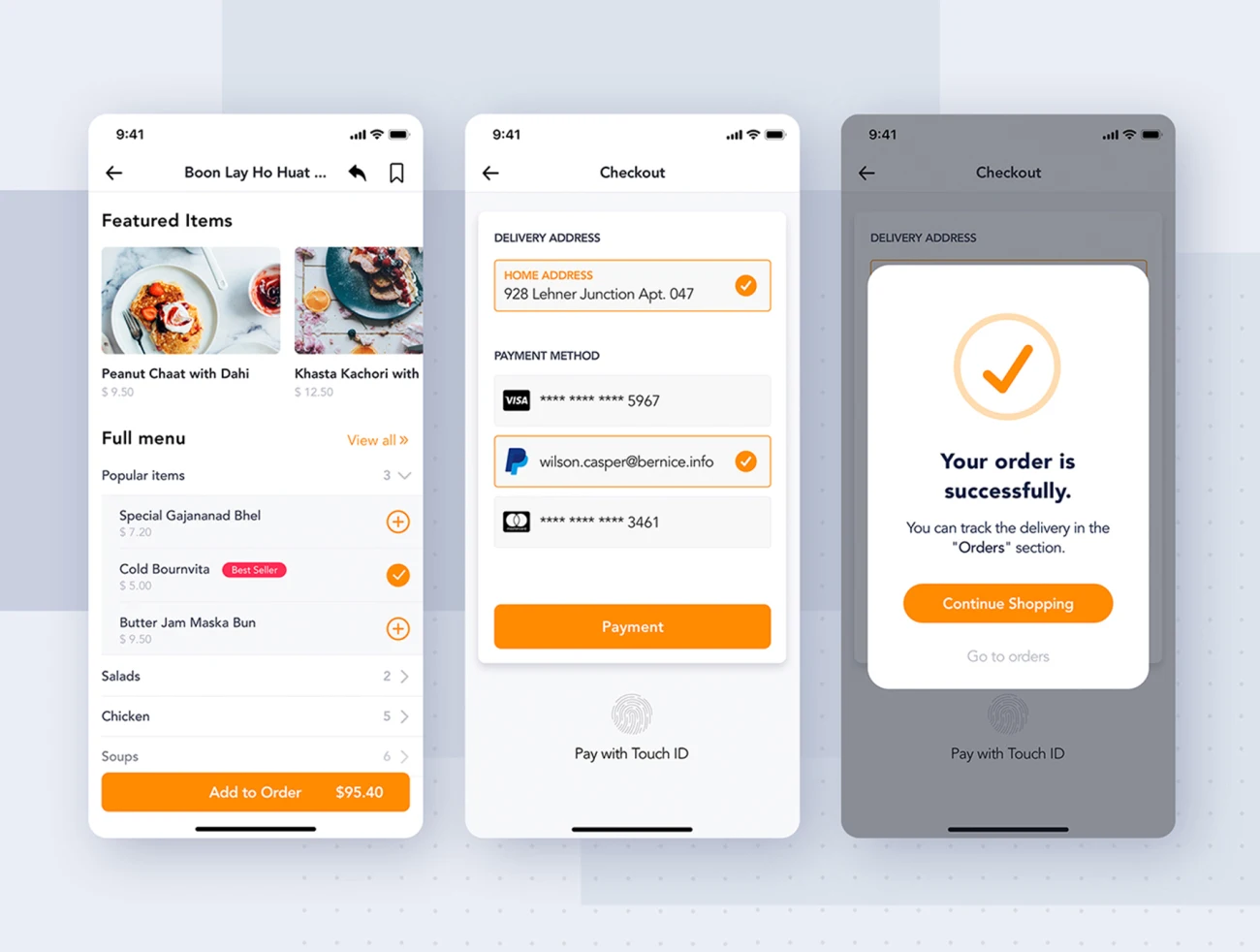 Fozzi - Food Delivery mobile app UI Kit 食品配送移动app应用UI套件-UI/UX-到位啦UI
