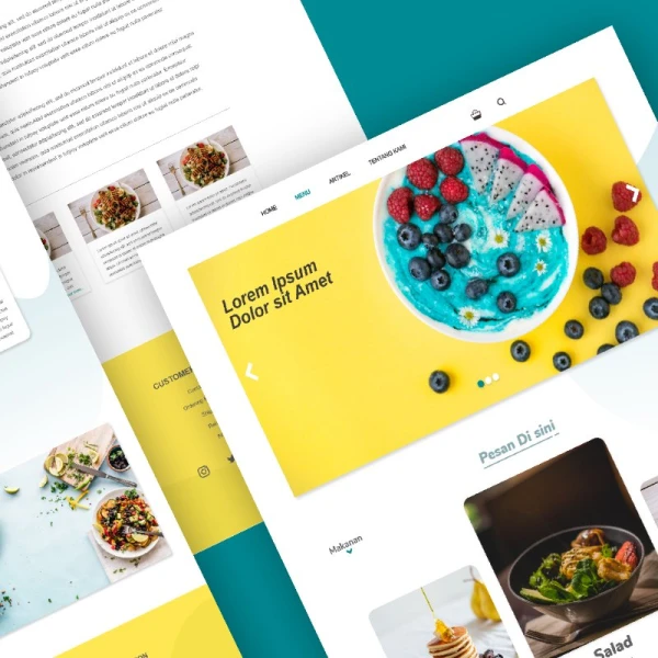Healthy Food Website Template 响应式设计多平台健康食品网站模板