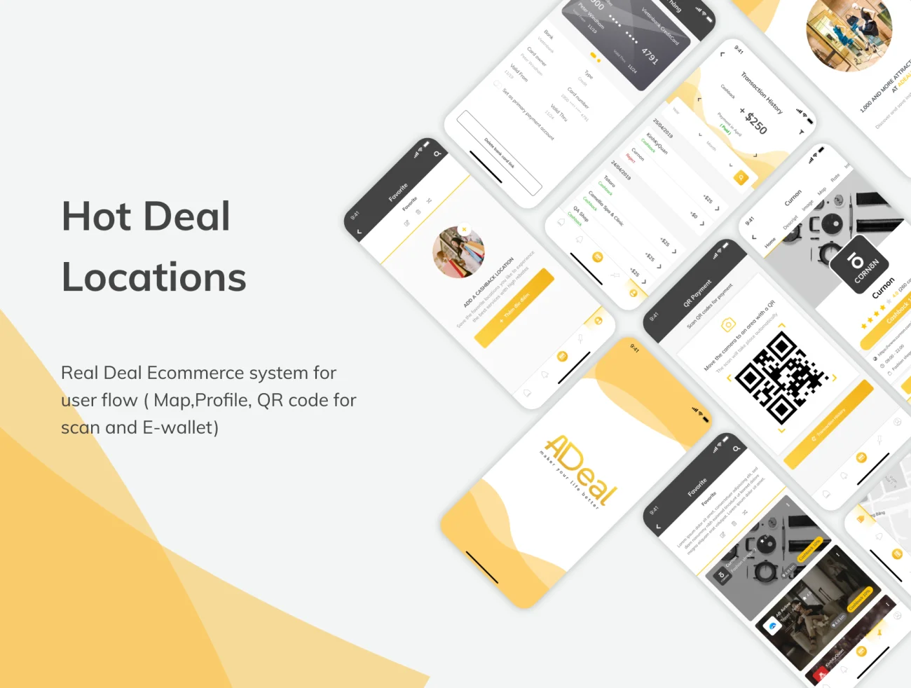 Adeal - Deal Location Ecommerce UI Kits 完整电子商务用户界面套件-UI/UX-到位啦UI