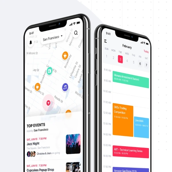 Jazam - Social mobile app UI Kit 社交应用功能模块化高效搭建UI套件