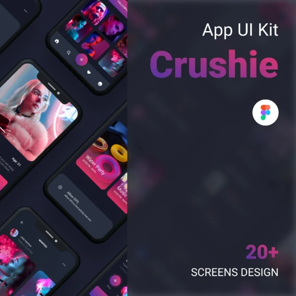 Crushie Dating UI Kit约会用户界面套件