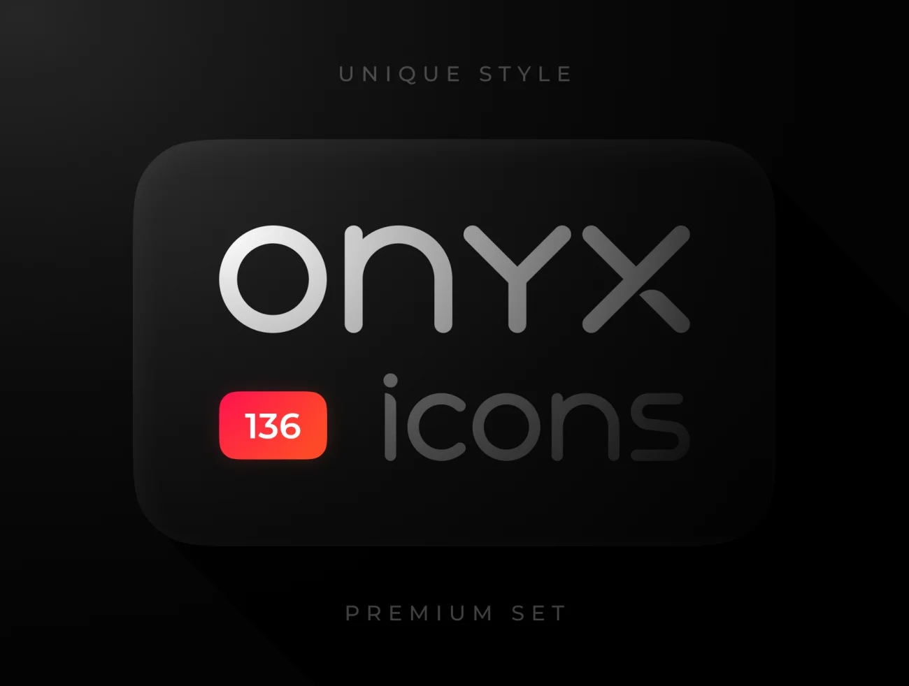 ONYX Icons 136款精致一笔画图标合集-3D/图标-到位啦UI
