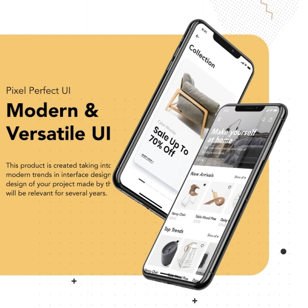 Loza - Furniture Shop App UI Kit 家具店app应用UI套件