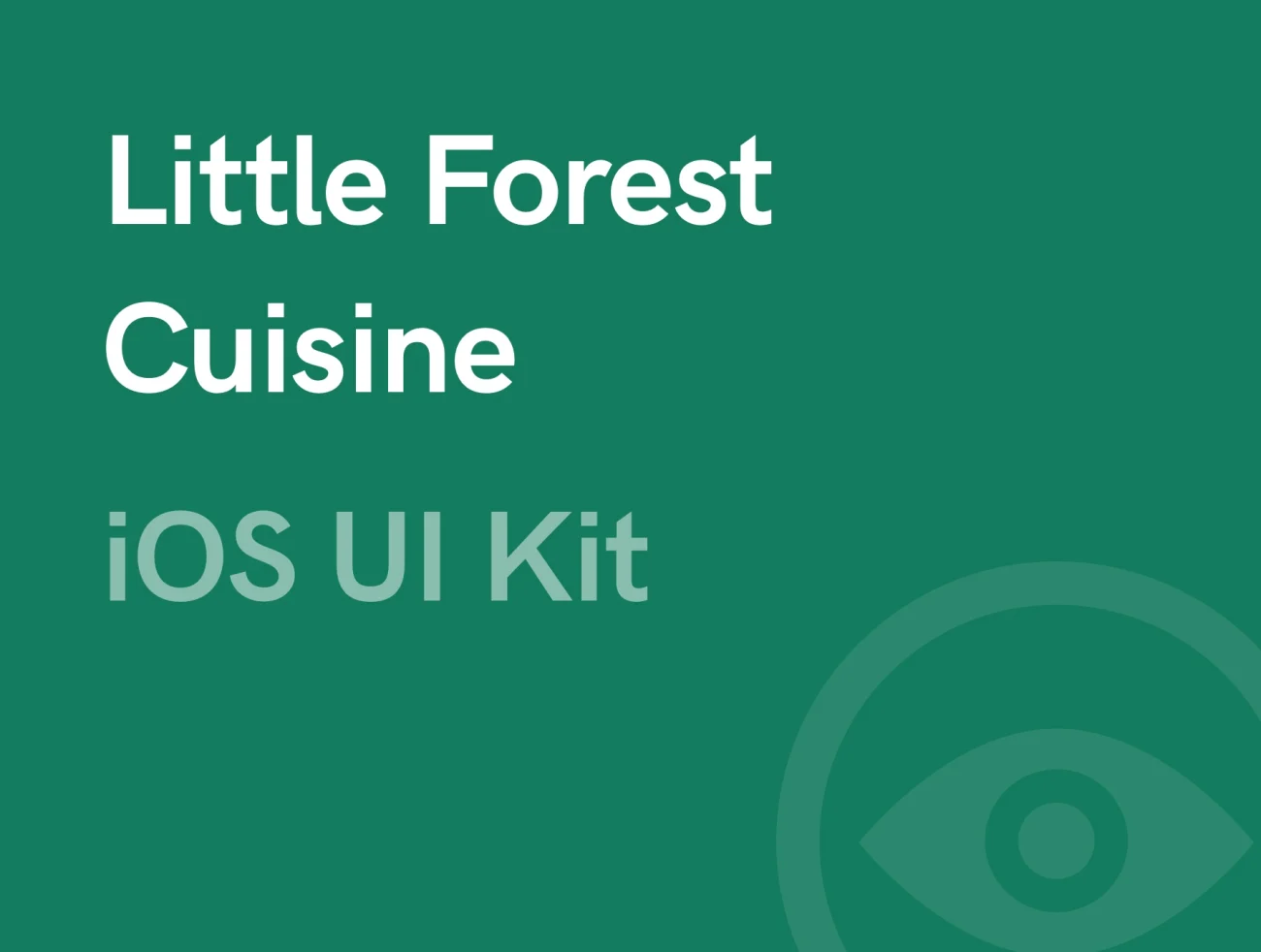 Little Forest Cuisine UI KIT 小森林美食UI套件-UI/UX-到位啦UI