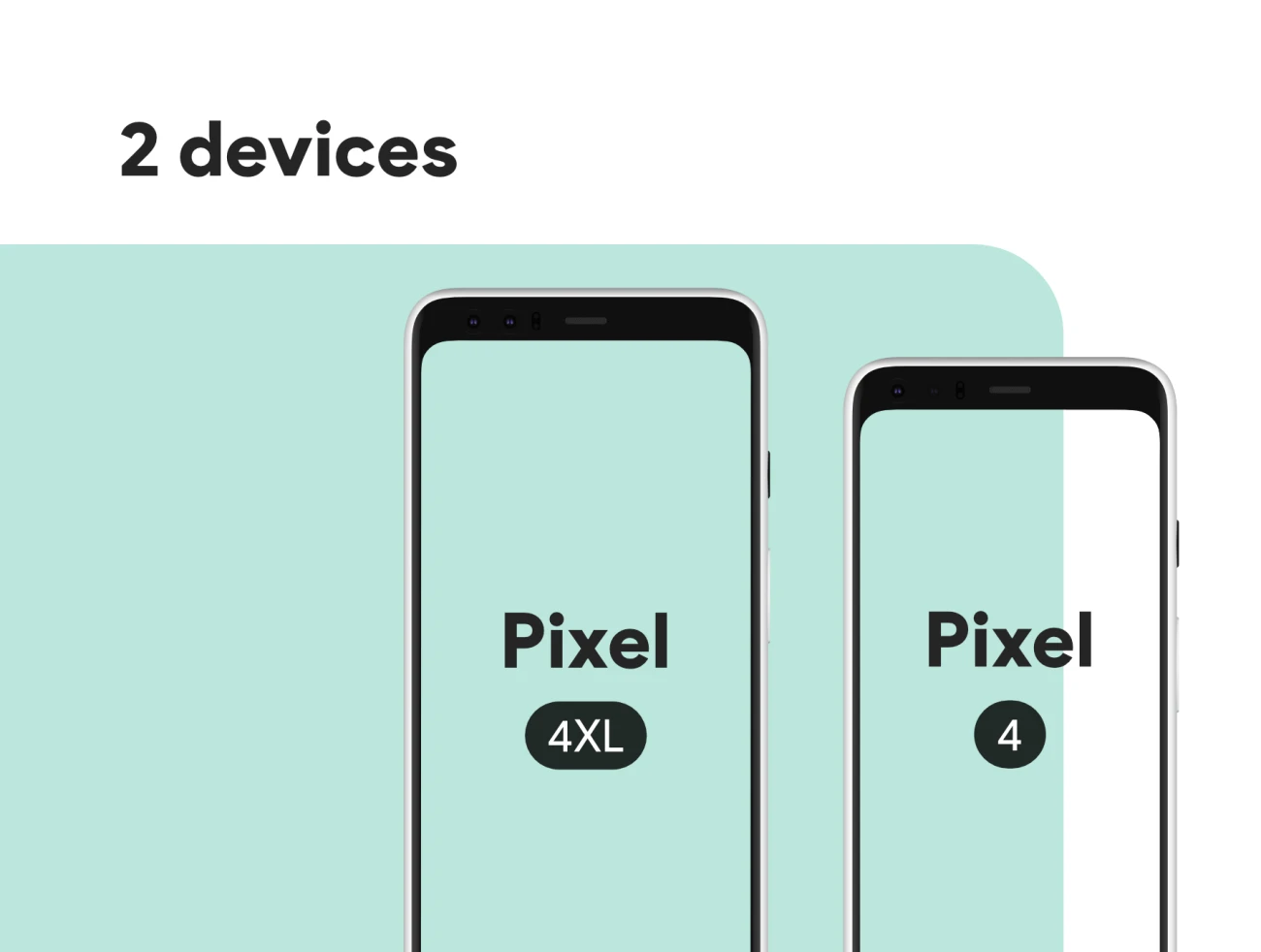 Pixel 4 4XL minimal mockup 极简实体模型-产品展示、办公样机、手机模型、样机、简约样机-到位啦UI