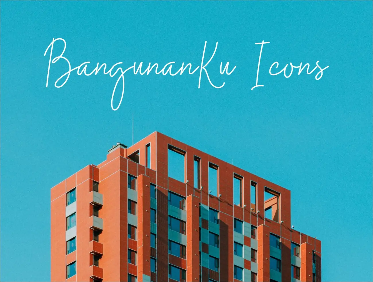 BangunanKu Icons 房地产建筑开发相关图标-3D/图标-到位啦UI