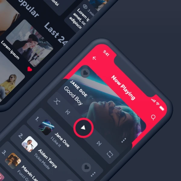 Viora iOS UI Kit 苹果音乐播放器用户界面设计套件