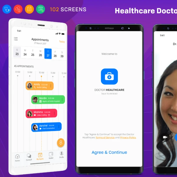 Healthcare Doctor Android UI Kit 医疗医生安卓用户界面套件
