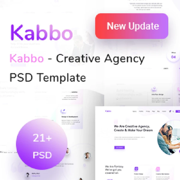 Kabbo - Creative Agency HTML Template(psd) 创意机构HTML模板psd