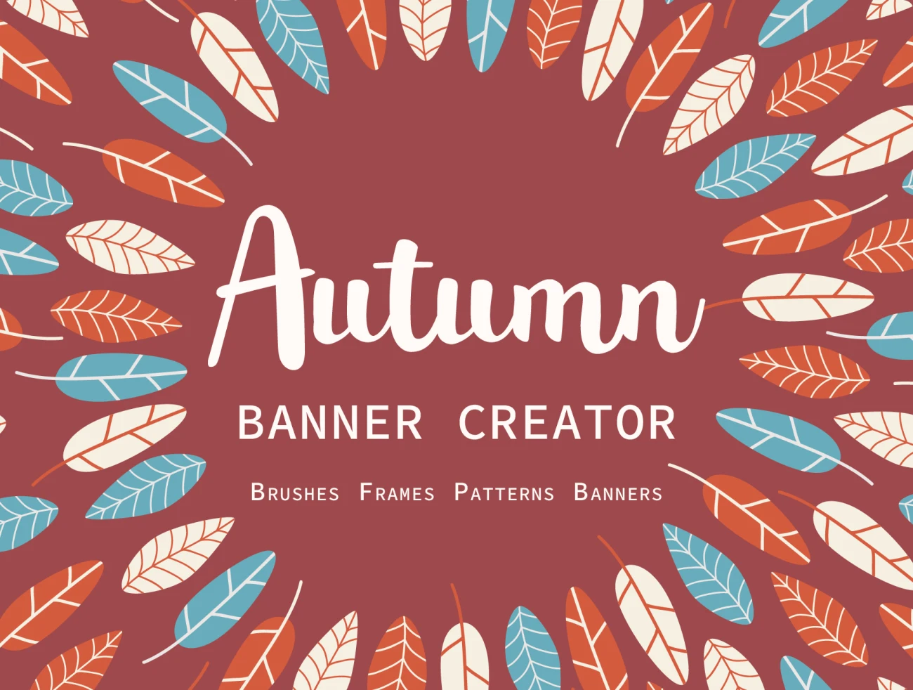Autumn Banner Creator 秋季创意海报背景生成器-背景素材-到位啦UI