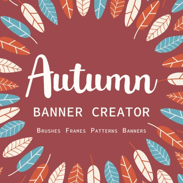 Autumn Banner Creator 秋季创意海报背景生成器