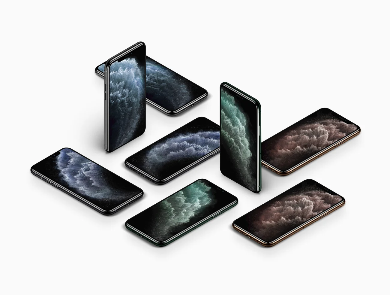 iPhone 11 Pro - 20 Mockups 20款苹果手机11pro智能样机模板-产品展示、优雅样机、实景样机、手机模型、样机、苹果设备-到位啦UI