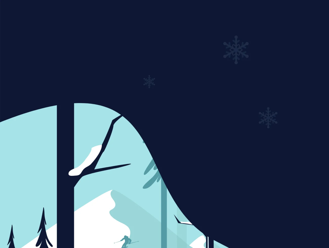 TunTun Startup Website Page 冬季主题滑冰插画插图9