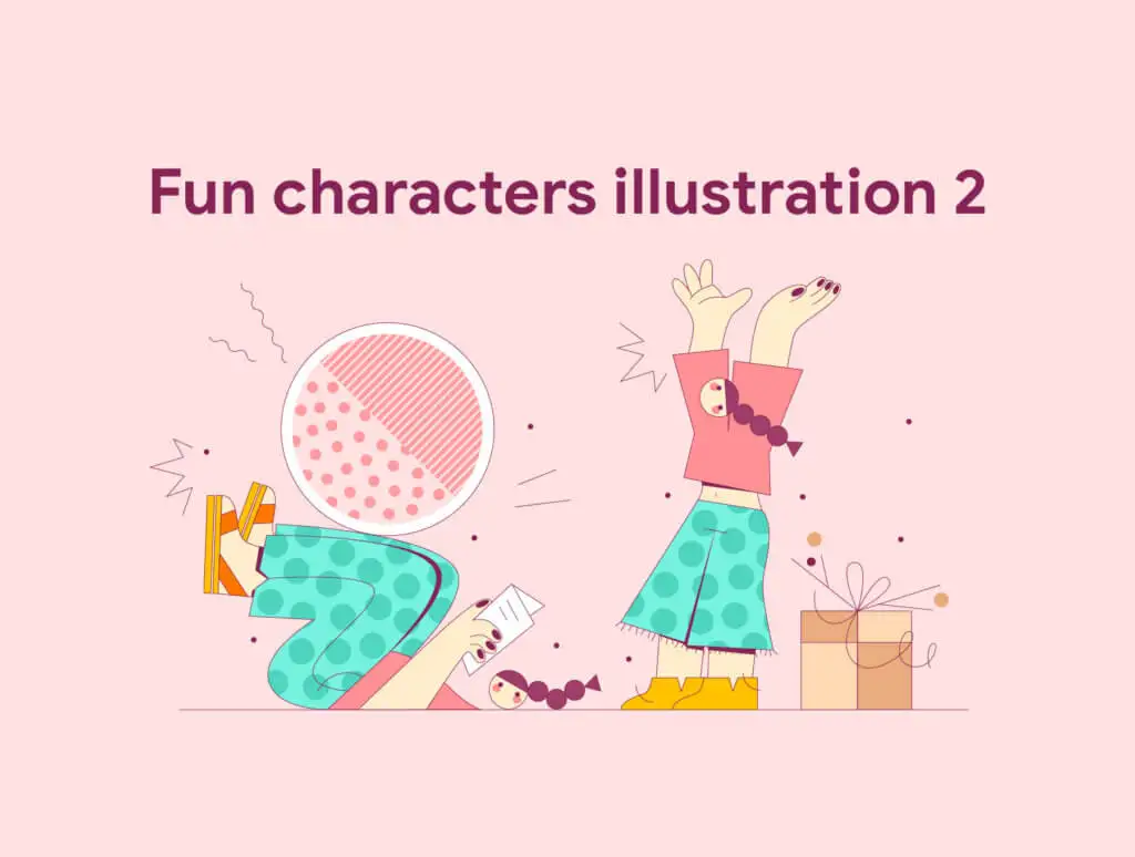Fun characters illustration 脑洞好大趣味人物矢量插图合集-人物插画、场景插画、学习生活、插画-到位啦UI