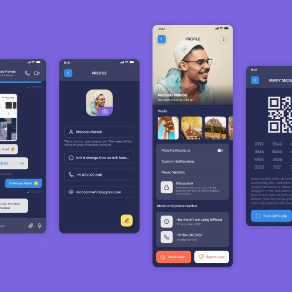 InMood Social App UI Kit 社交app应用UI套件