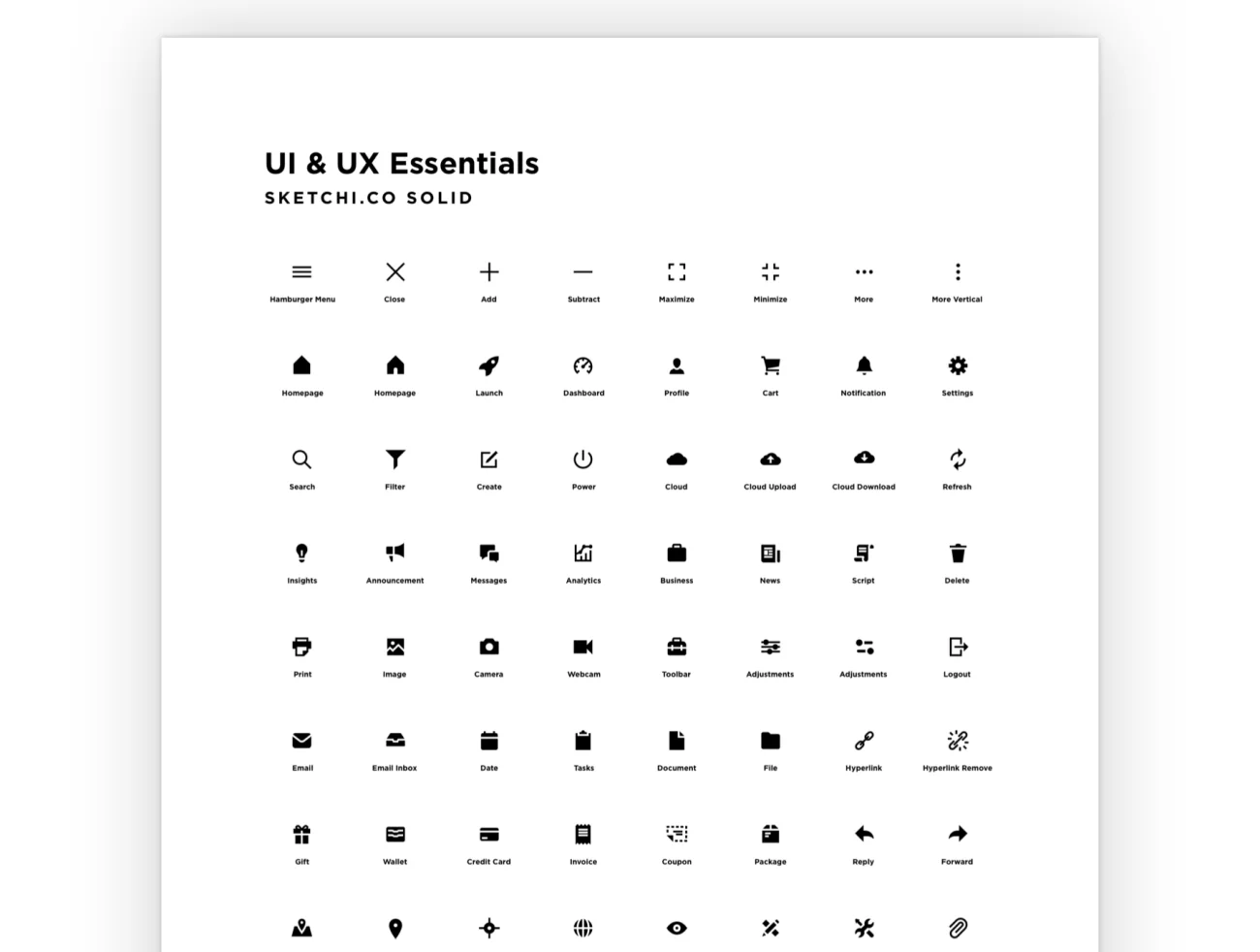 UI & UX Essentials Solid UI&UX必备套件-UI/UX-到位啦UI