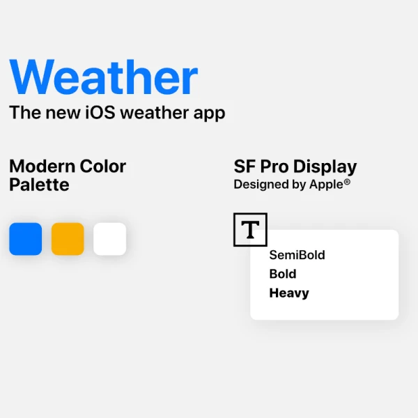 Weather UI Kit 天气用户界面套件