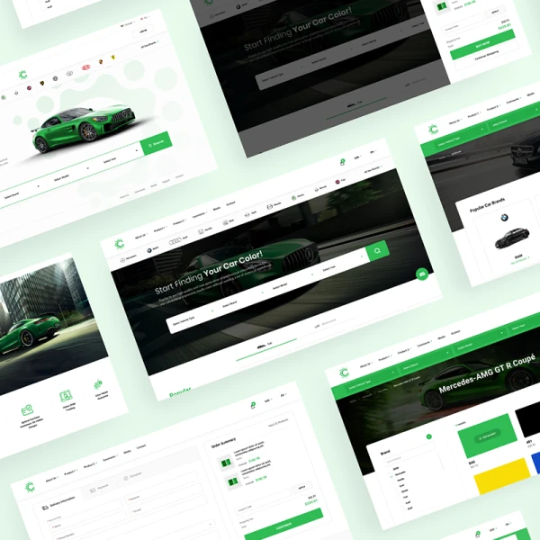 Perfect Car Commerce UX UI Kit 整套功能齐全二手汽车销售搜索平台web网站模版