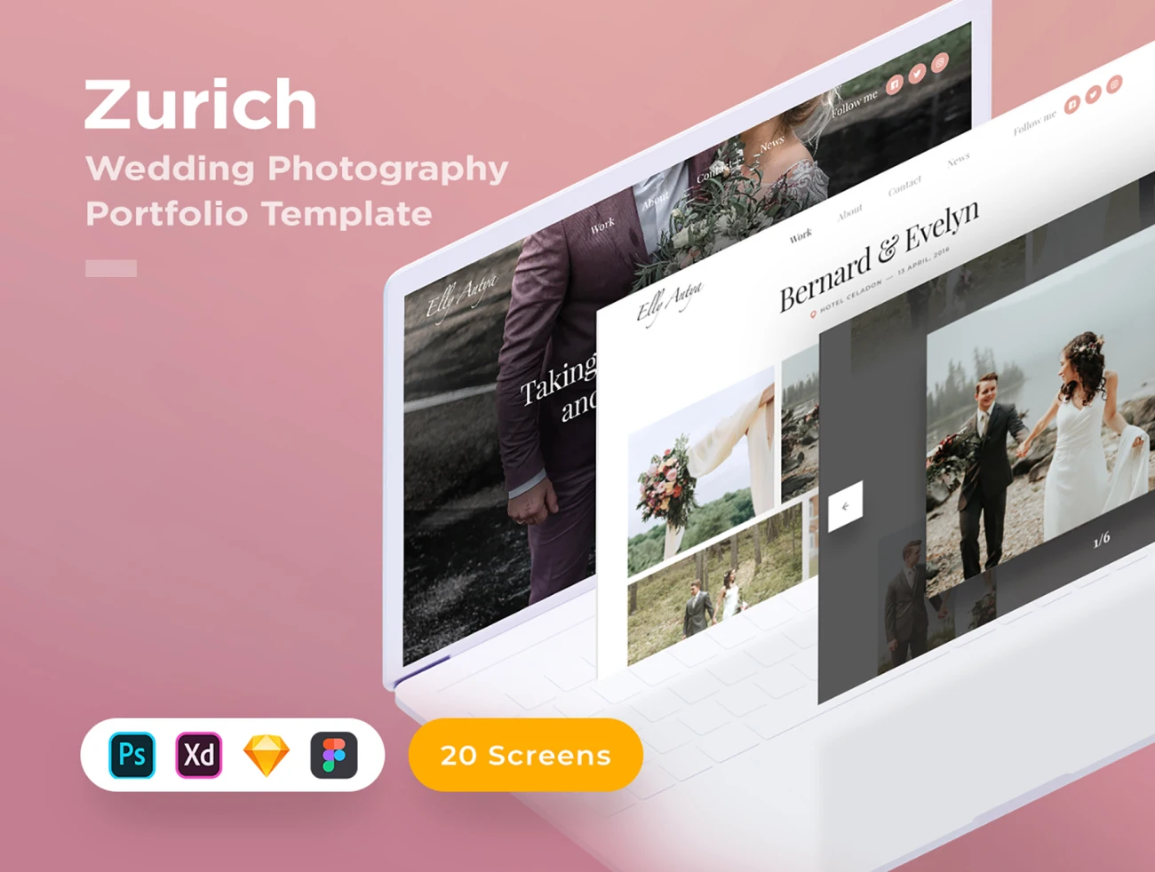 Zurich - Wedding Template 多套多平台适配浪漫婚礼网站模板-专题页面-到位啦UI
