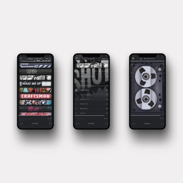 Mixtape Music App 复古音乐app应用设计套件