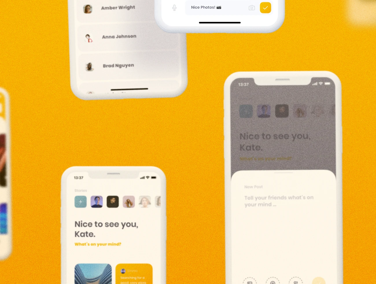 Chummy Social iOS UI Kit Sketch 手机高端社交套件 编辑推荐-UI/UX、ui套件、图表、应用、日历、社交、聊天-到位啦UI