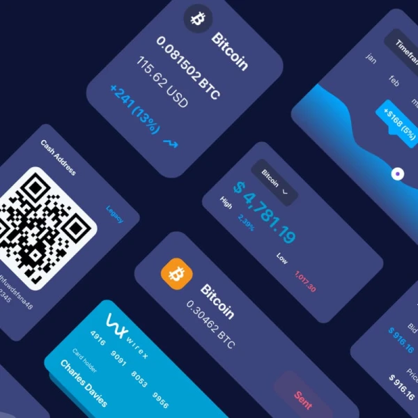Ilumia Crypto Mobile App 50屏加密货币应用程序用户界面设计工具包