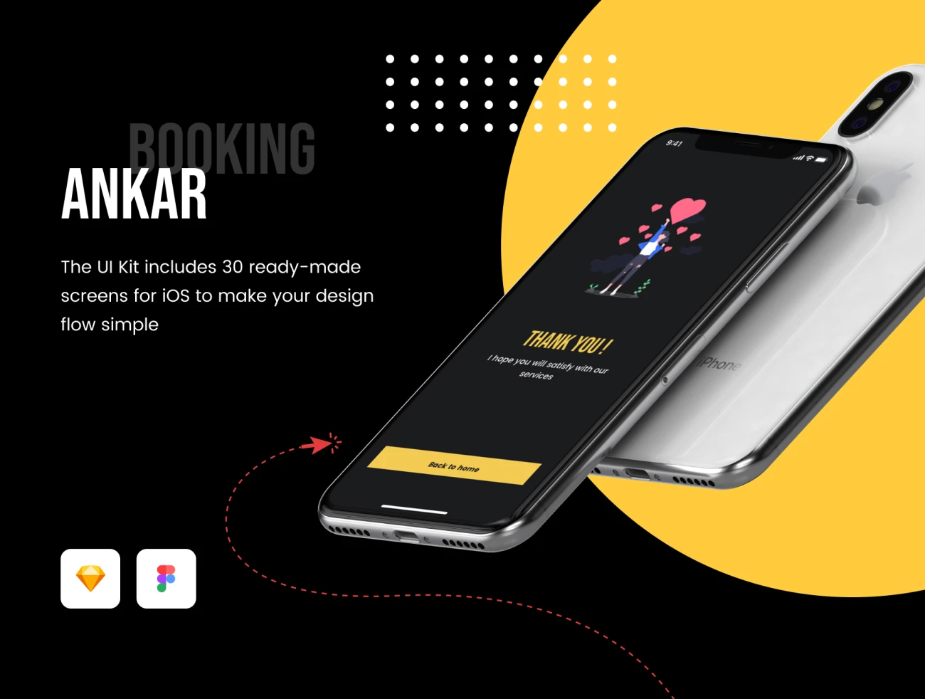 Ankar - Dark mode 31屏预订汽车应用程序UI套件-UI/UX-到位啦UI